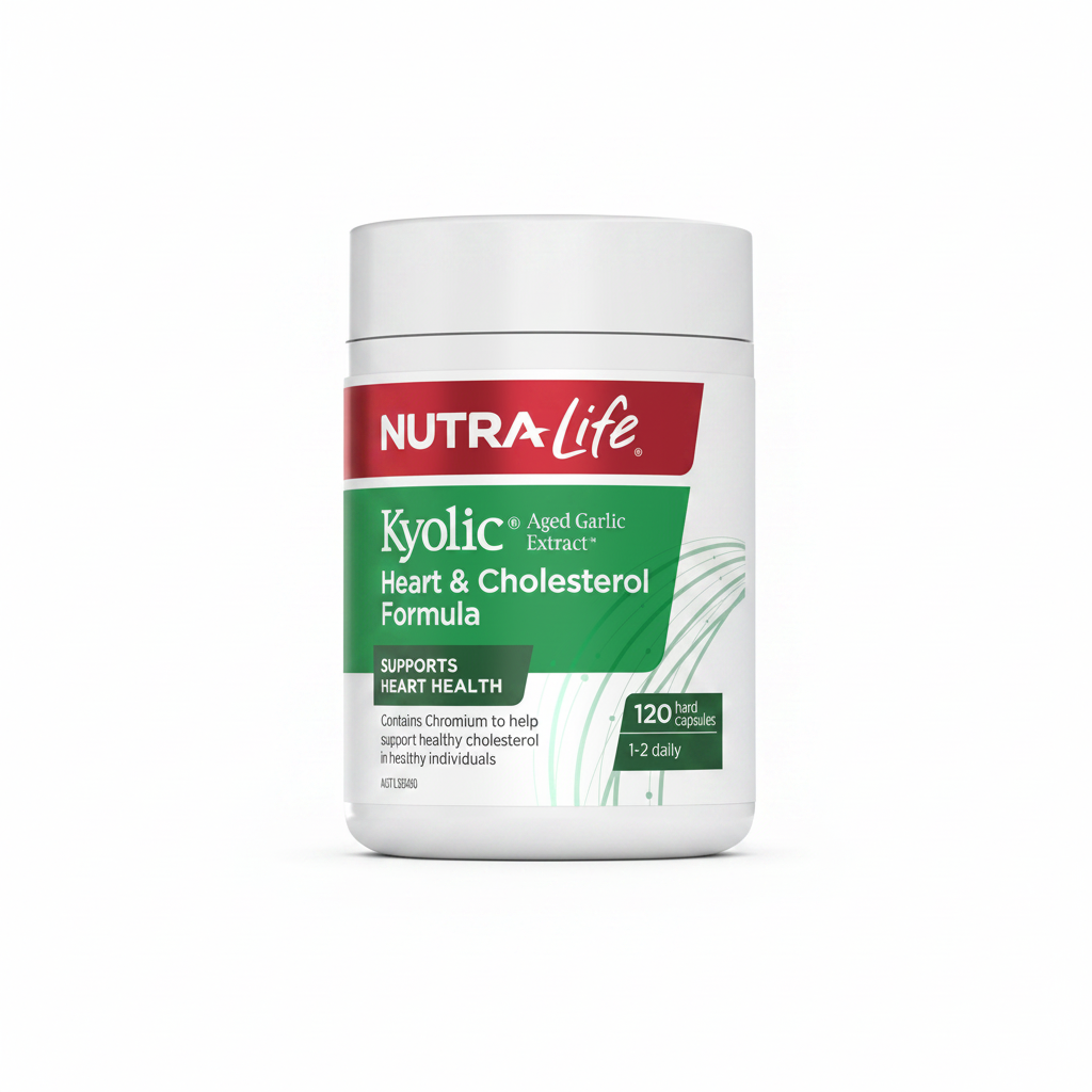 Nutra-Life Kyolic Aged Garlic Extract Heart &amp; Cholesterol Formula 120 Capsules