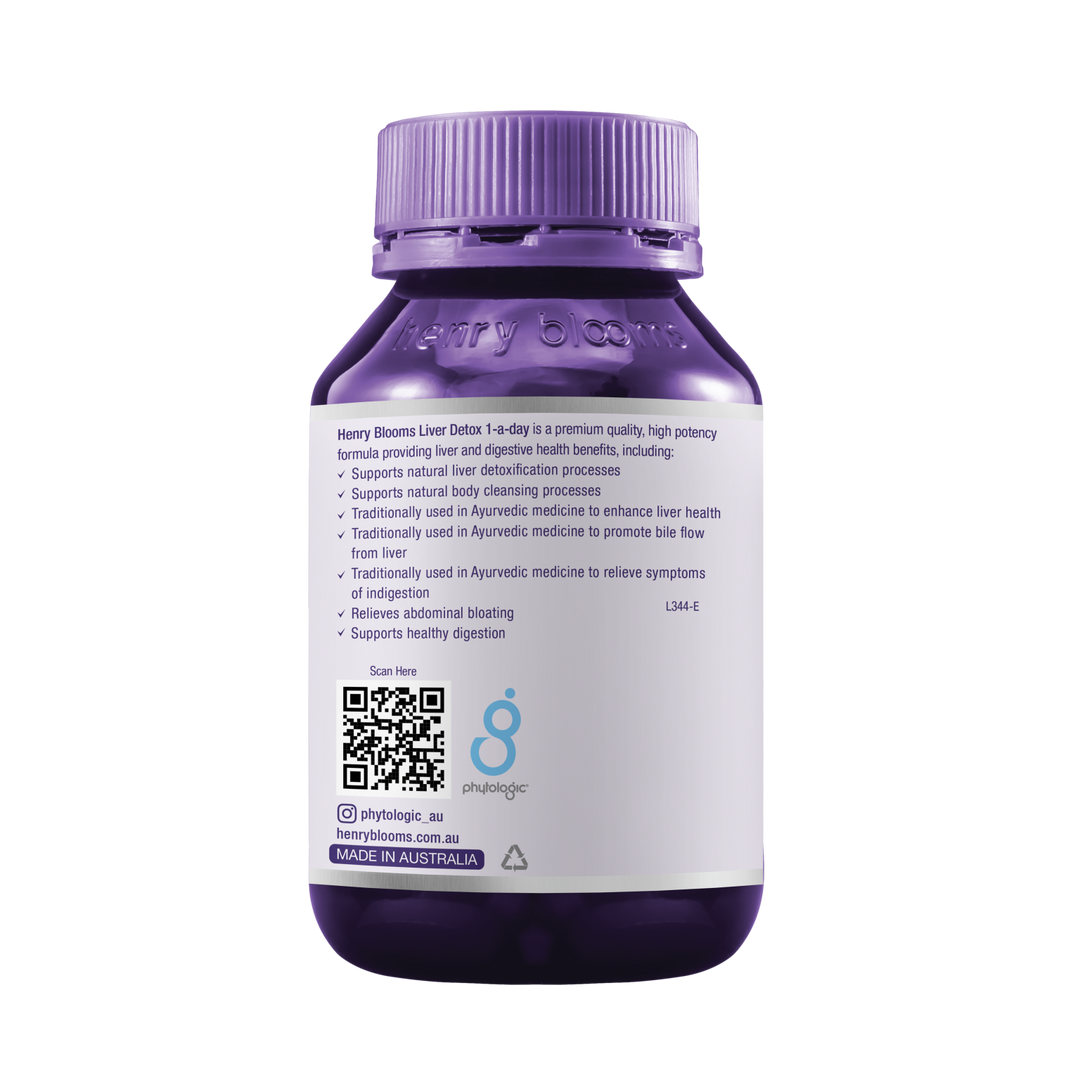 Henry Blooms Liver Detox 1-a-day 60 Capsules