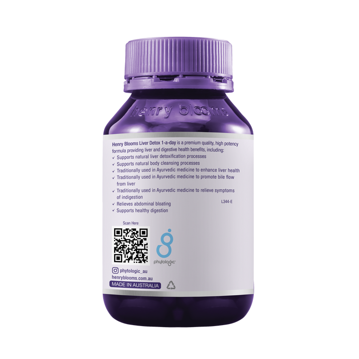 Henry Blooms Liver Detox 1-a-day 60 Capsules
