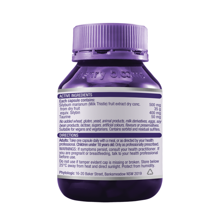 Henry Blooms Liver Health Milk Thistle Plus 60 Capsules