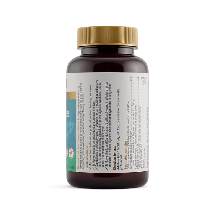 Herbs of Gold Liver Cleanse &amp; Protect 60 Tablets