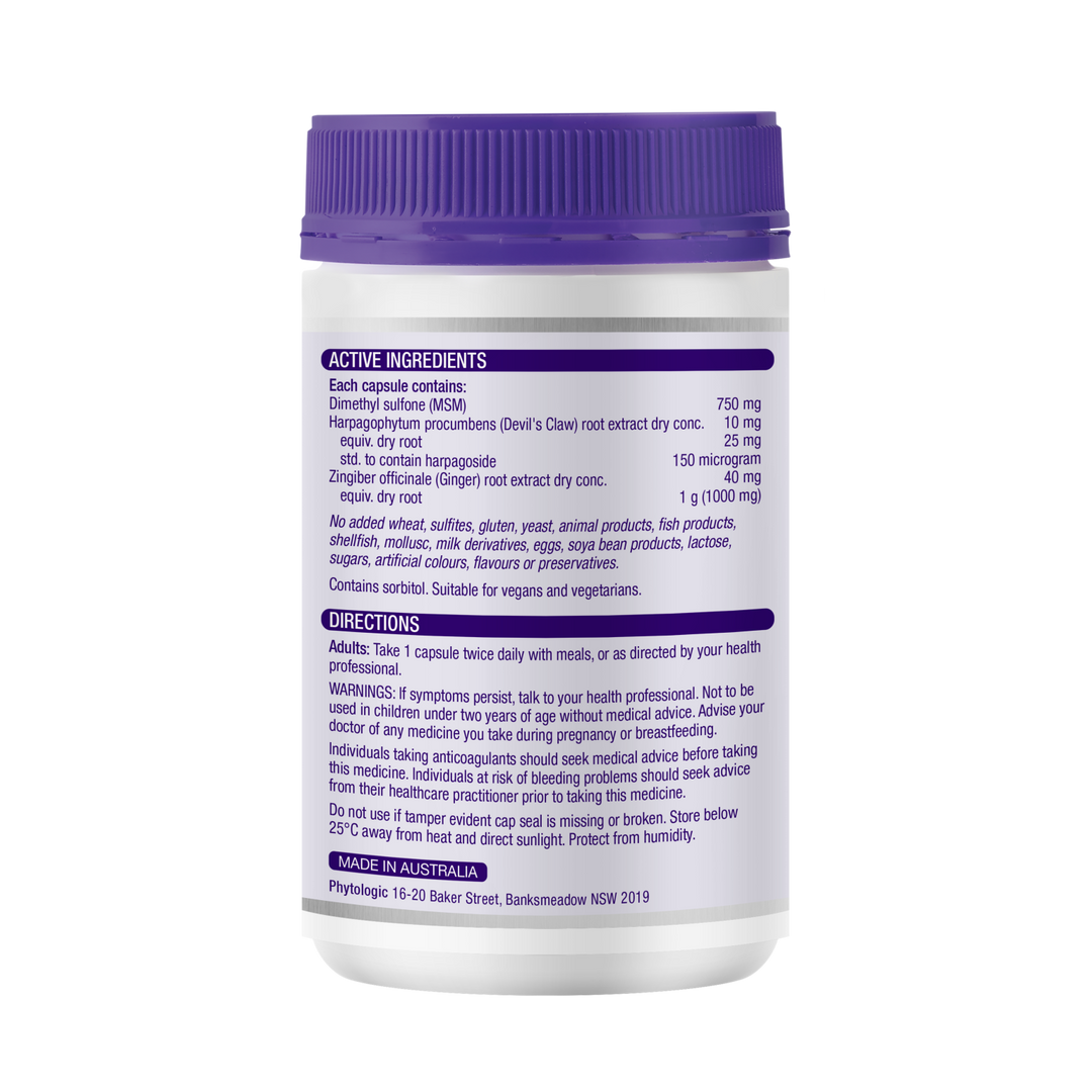 Henry Blooms MSM 750 With Ginger &amp; Devils Claw 120 Capsules