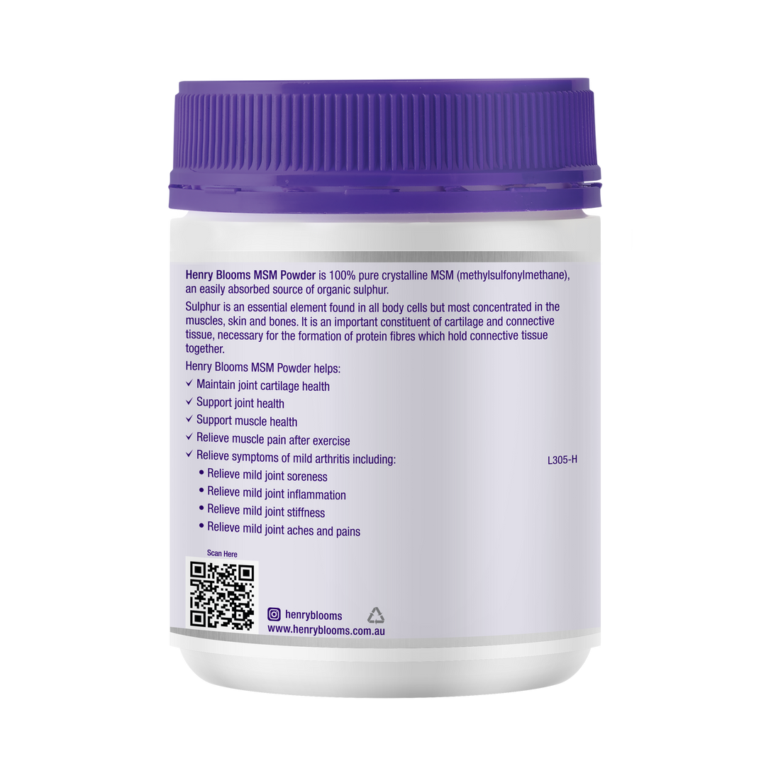 Henry Blooms MSM 300g Powder