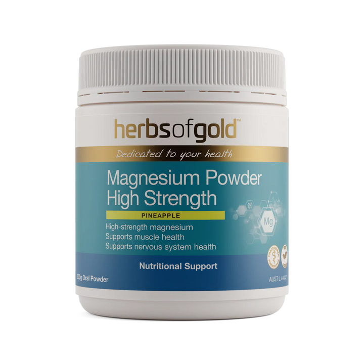 Herbs of Gold Magnesium Powder High Strength 300 Grams