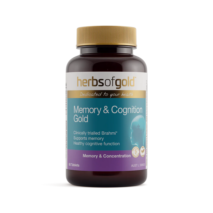 Herbs of Gold Memory &amp; Cognition Gold 60 Tablets