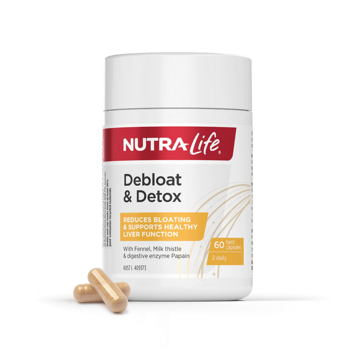 Nutra-Life Debloat &amp; Detox 60 Capsules