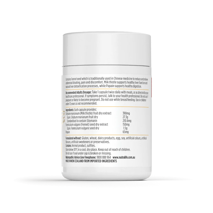 Nutra-Life Debloat &amp; Detox 60 Capsules