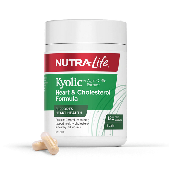 Nutra-Life Kyolic Aged Garlic Extract Heart &amp; Cholesterol Formula 120 Capsules