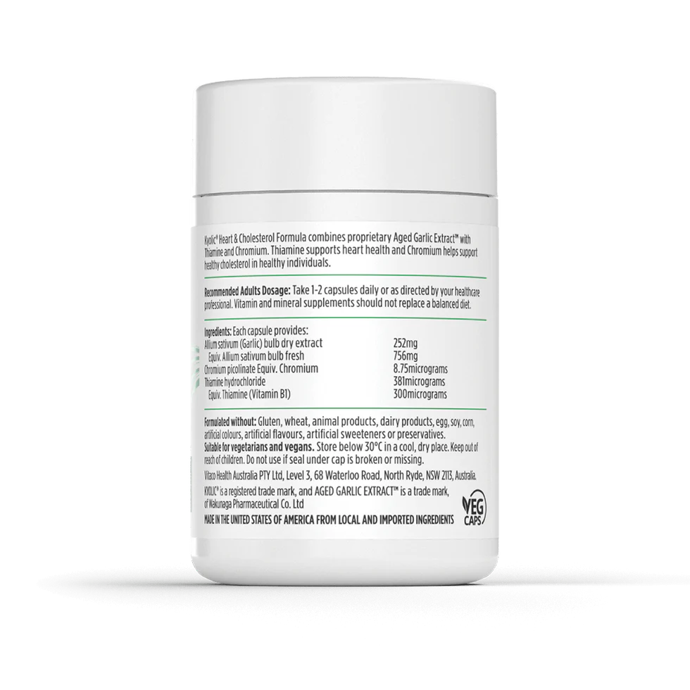 Nutra-Life Kyolic Aged Garlic Extract Heart &amp; Cholesterol Formula 120 Capsules