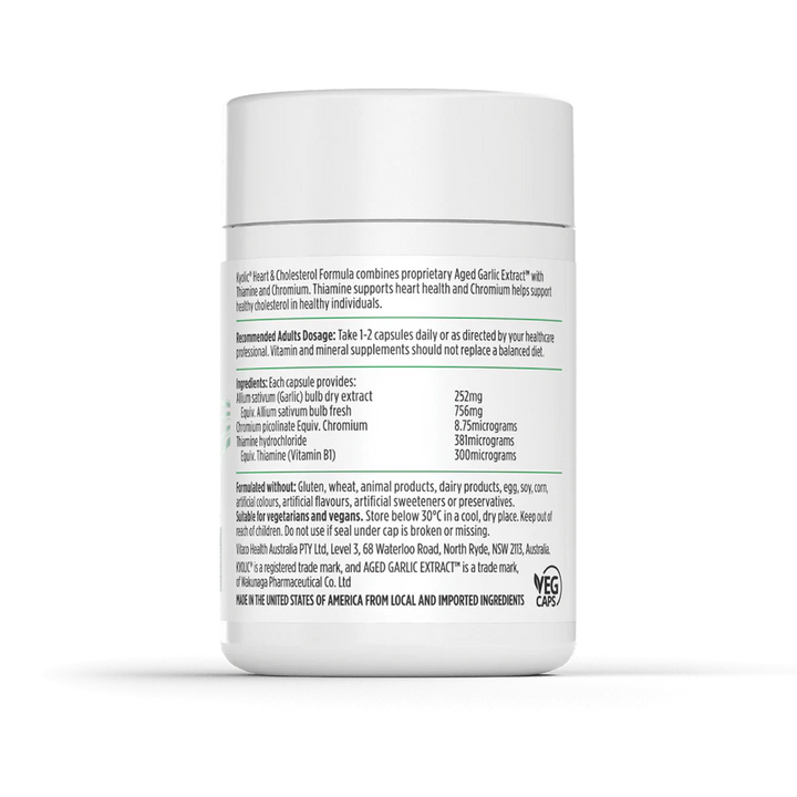 Nutra-Life Kyolic Aged Garlic Extract Heart &amp; Cholesterol Formula 120 Capsules