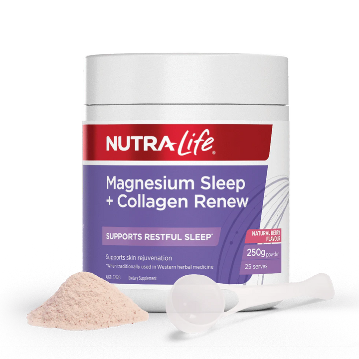 Nutra-Life Magnesium Sleep and Collagen Renew Powder 250g