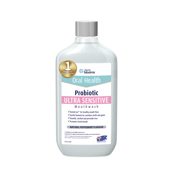 Henry Blooms Probiotic Mouthwash Ultra Sensitive 375 mL
