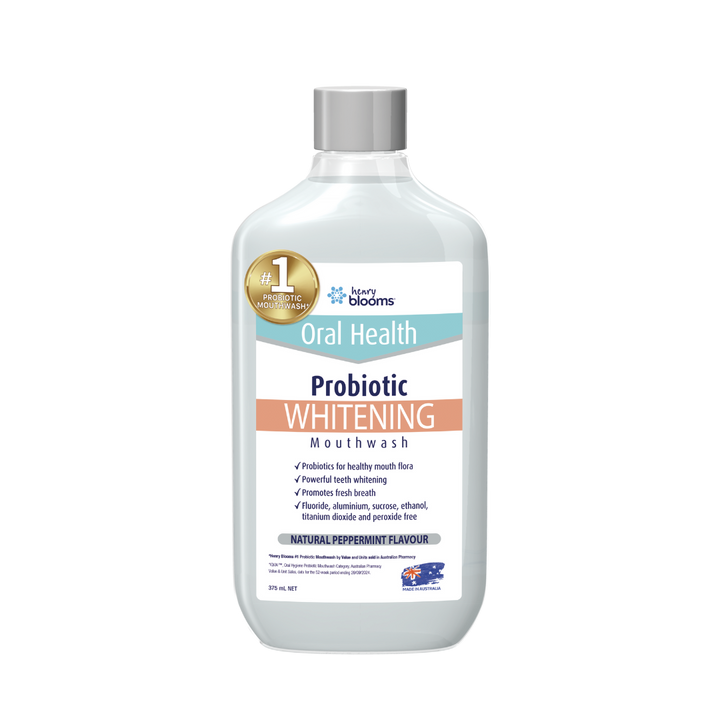 Henry Blooms Probiotic Whitening Mouthwash 375 mL