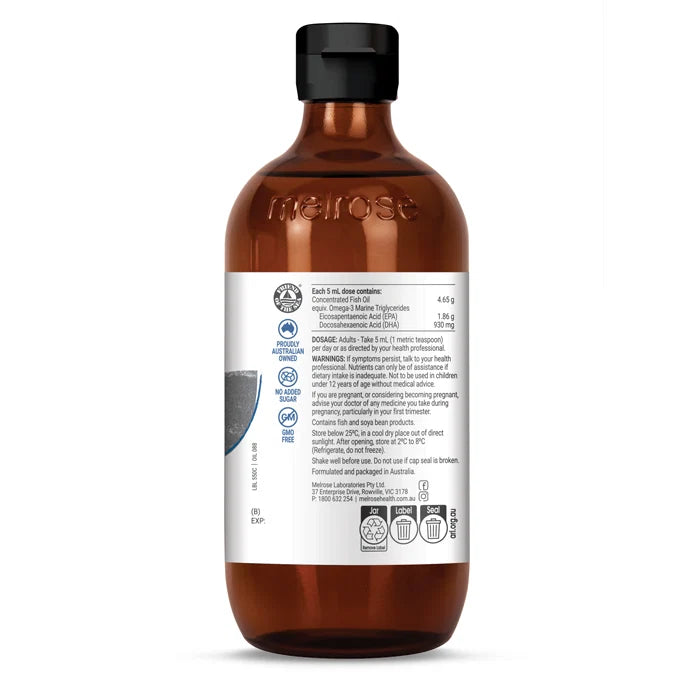 Melrose High Strength Fish Oil 200mL