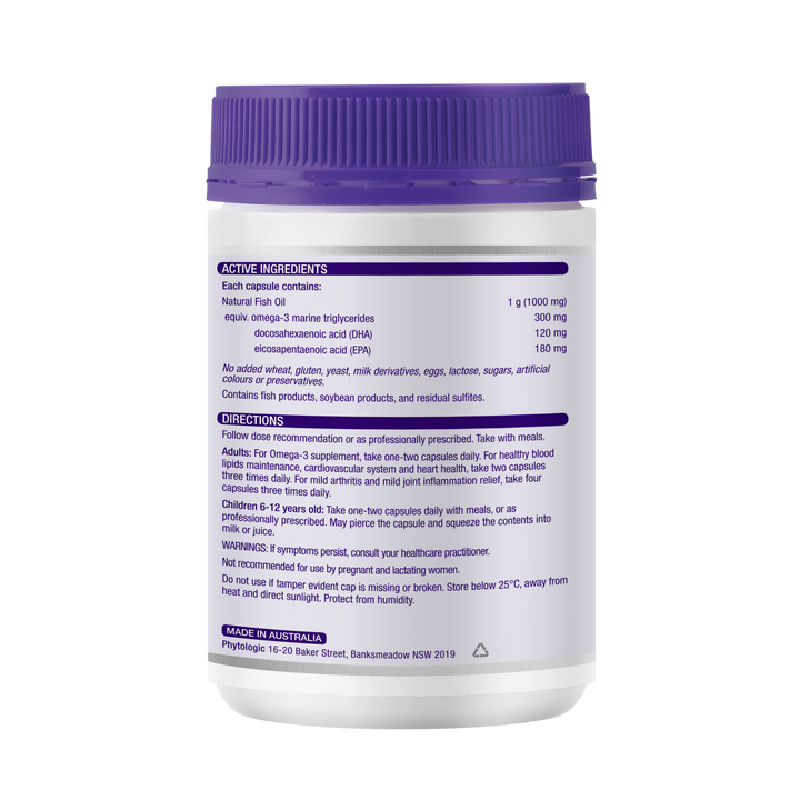 Henry Blooms Odourless Natural Fish Oil 1000mg 400 Capsules