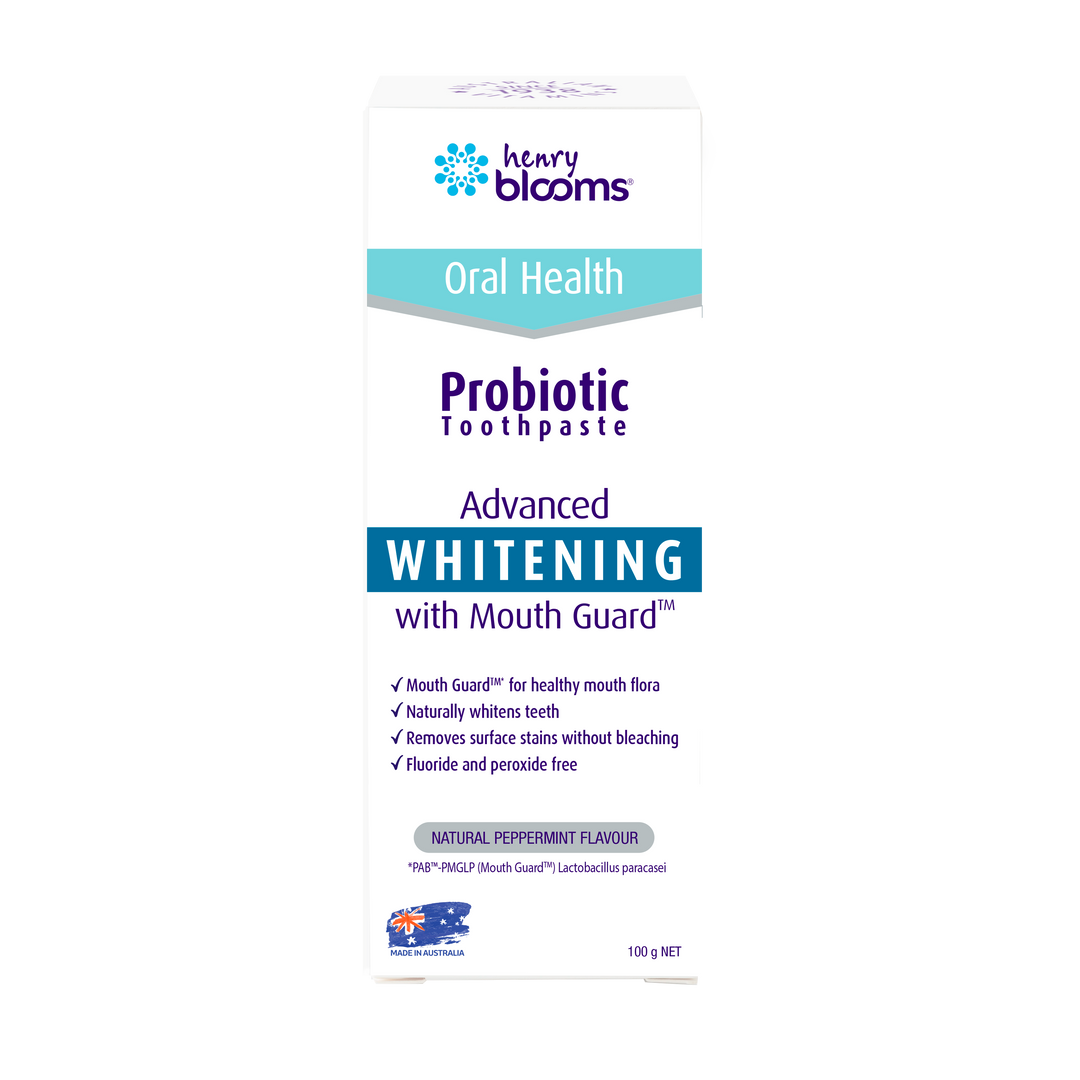 Henry Blooms Probiotic Toothpaste Advanced Whitening 100g
