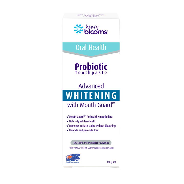 Henry Blooms Probiotic Toothpaste Advanced Whitening 100g