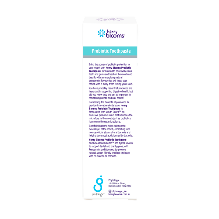 Henry Blooms Probiotic Toothpaste 100g