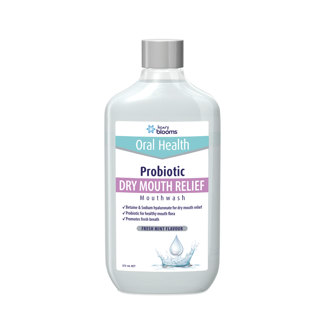 Henry Blooms Probiotics Mouthwash Dry Mouth Relief 375 mL