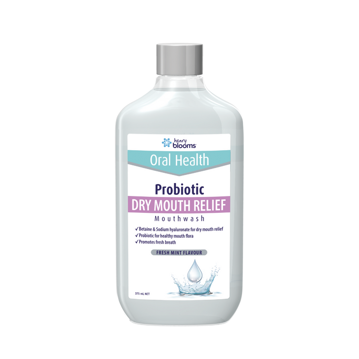 Henry Blooms Probiotics Mouthwash Dry Mouth Relief 375 mL