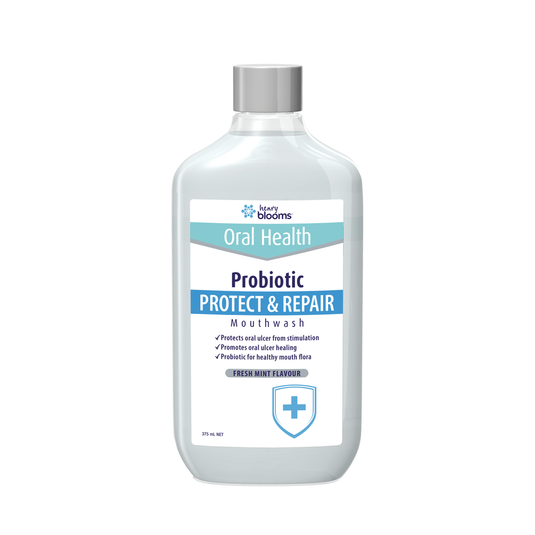 Henry Blooms Probiotics Mouthwash Protect &amp; Repair 375 mL