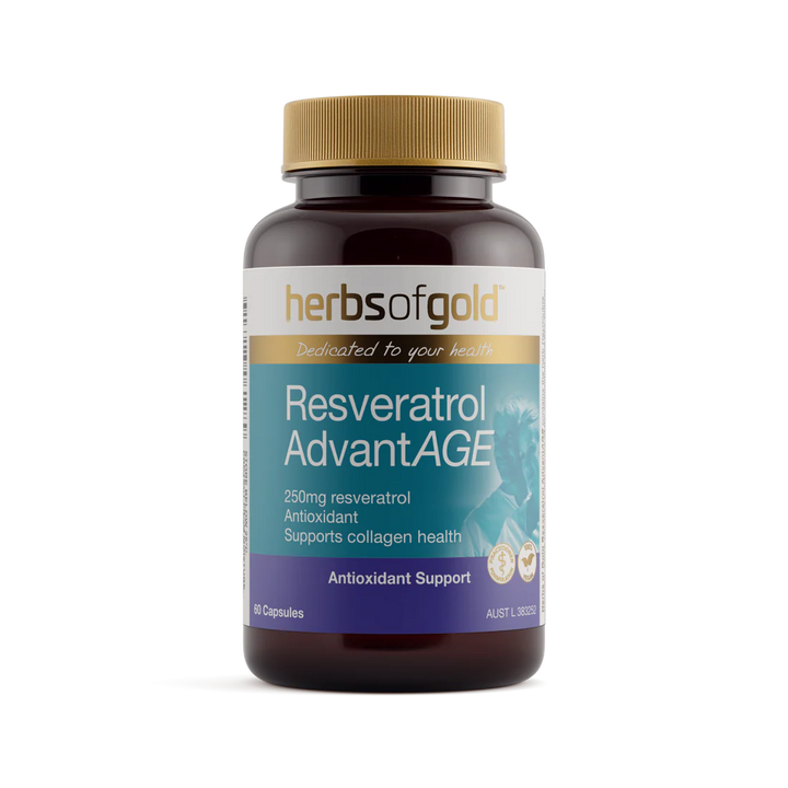 Herbs of Gold Resveratrol AdvantAGE 60 Capsules