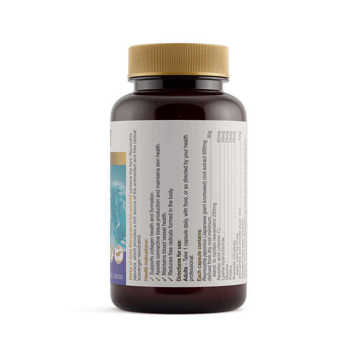 Herbs of Gold Resveratrol AdvantAGE 60 Capsules