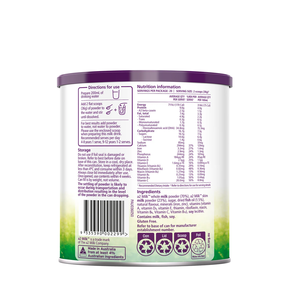 a2 Smart Nutrition® Fortified Milk Drink Powder 750g