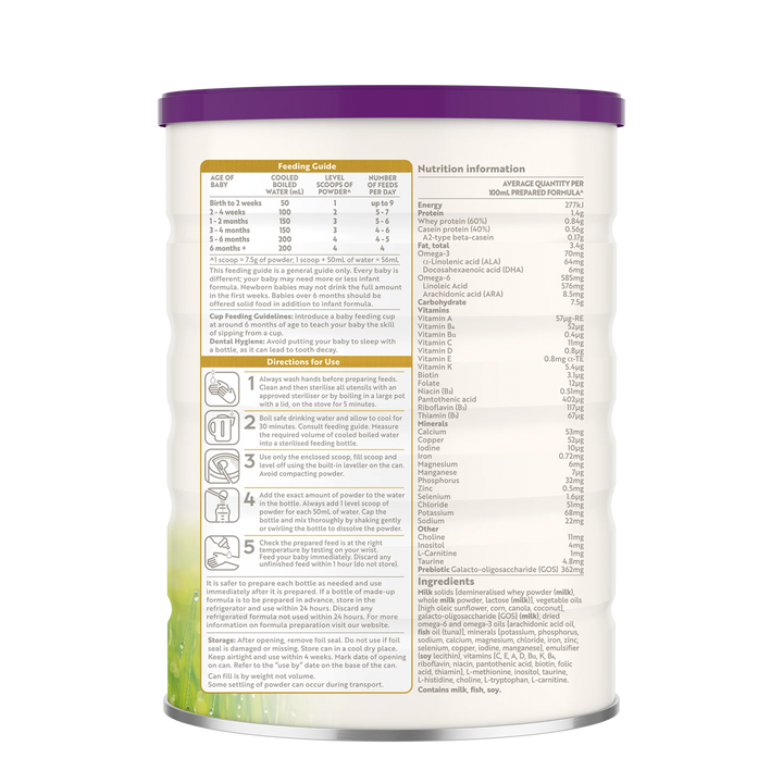 a2 Gentle Gold® Stage 1 Premium Formula 800g