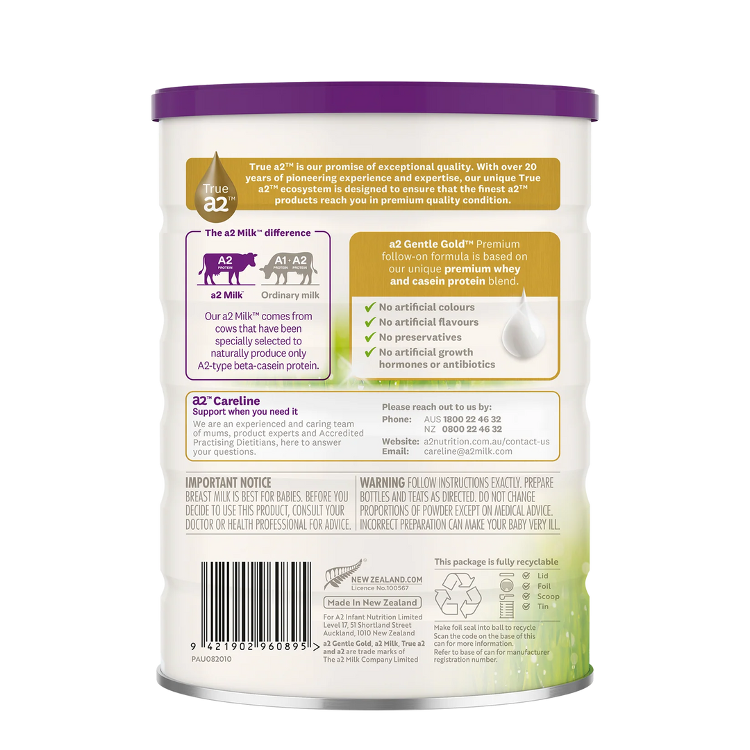 a2 Gentle Gold® Stage 2 Premium Follow-on Formula 800g