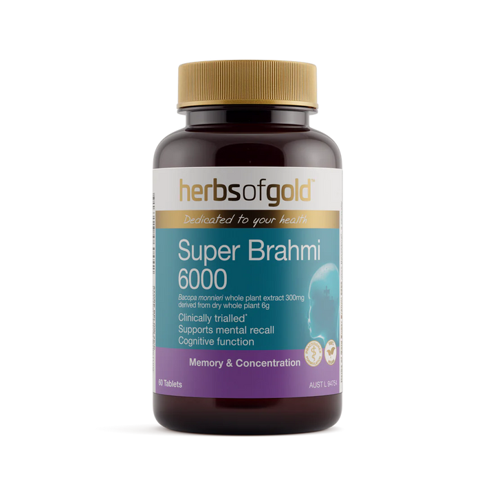 Herbs of Gold Super Brahmi 6000 60 Tablets