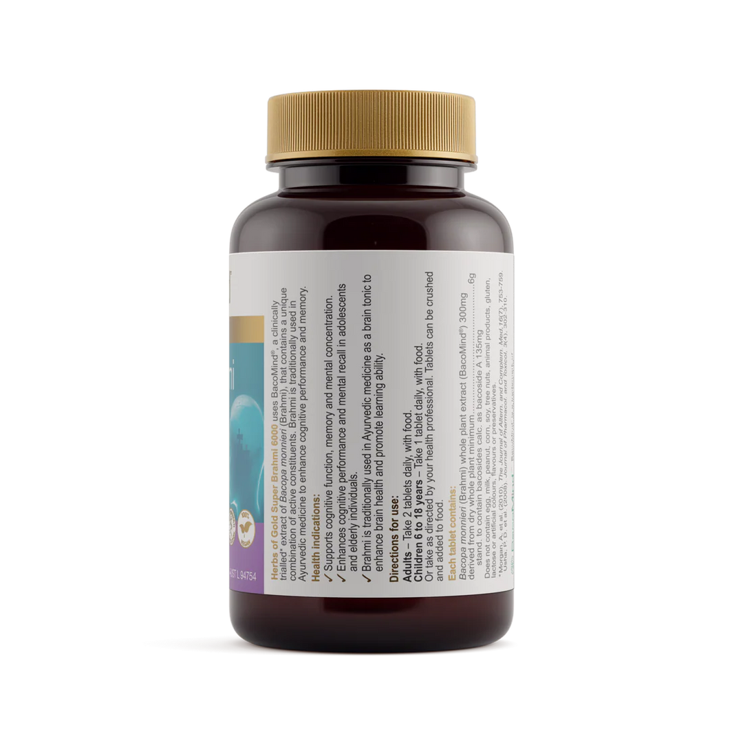 Herbs of Gold Super Brahmi 6000 60 Tablets