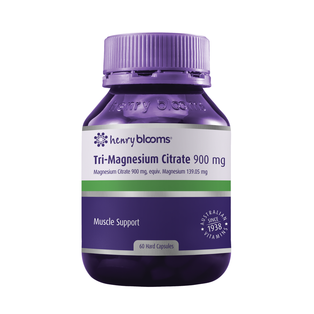 Henry Blooms Tri-Magnesium Citrate 900mg 60 Capsules