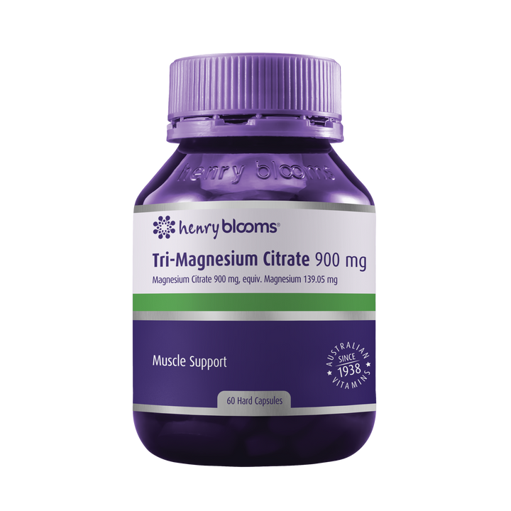 Henry Blooms Tri-Magnesium Citrate 900mg 60 Capsules