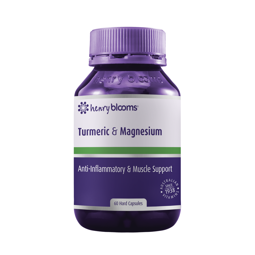 Henry Blooms Turmeric and Magnesium 60 Capsules
