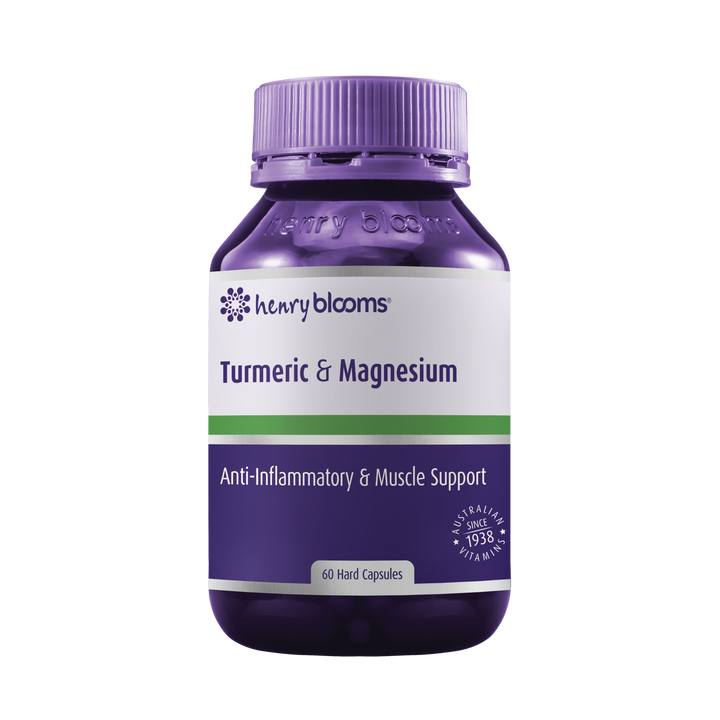 Henry Blooms Turmeric and Magnesium 60 Capsules