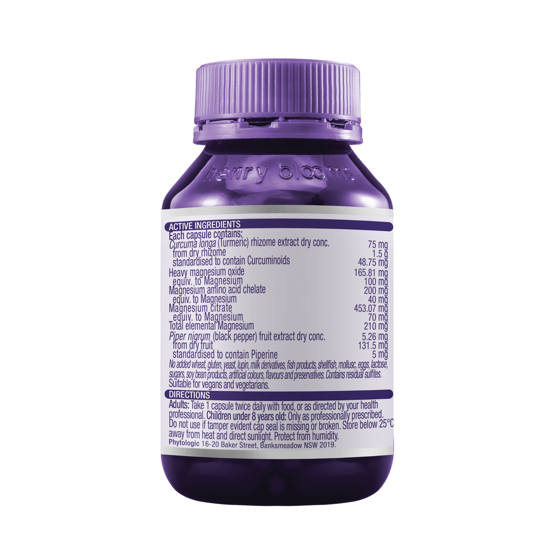 Henry Blooms Turmeric and Magnesium 60 Capsules