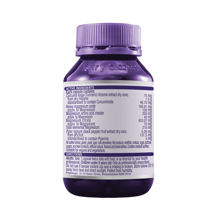 Henry Blooms Turmeric and Magnesium 60 Capsules