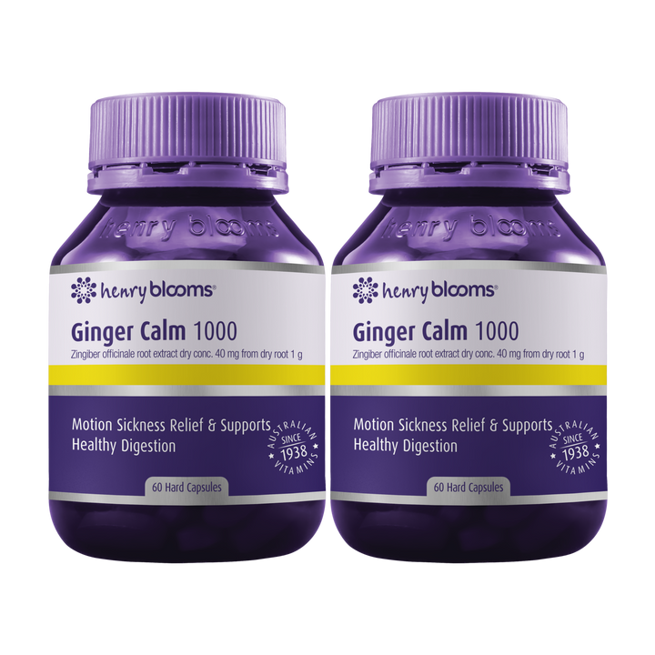 Henry Blooms Ginger Calm 1000mg 60 Capsules