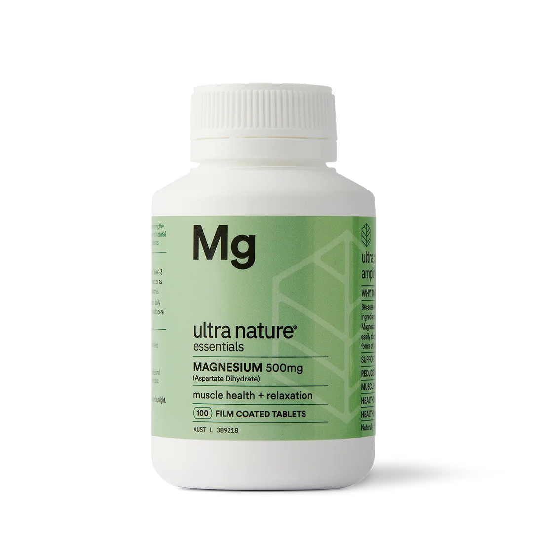 Ultra Nature Magnesium 500mg 100 Tablets