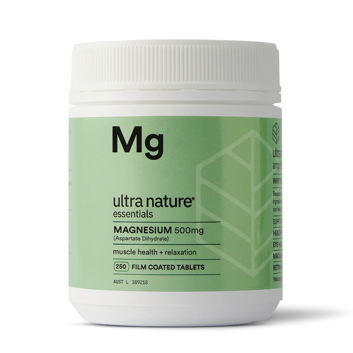 Ultra Nature Magnesium 500mg 250 Tablets