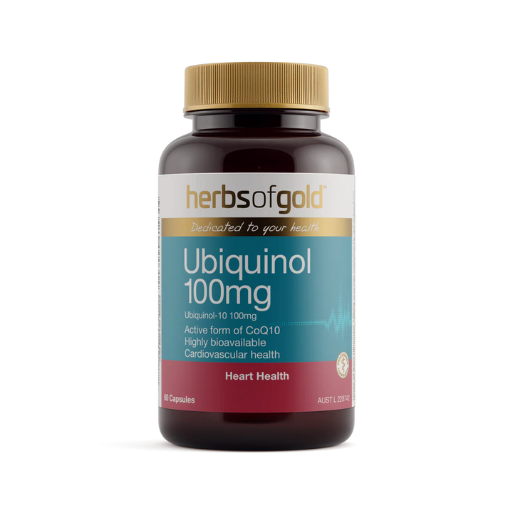 Herbs of Gold Ubiquinol 100mg 60 Capsules