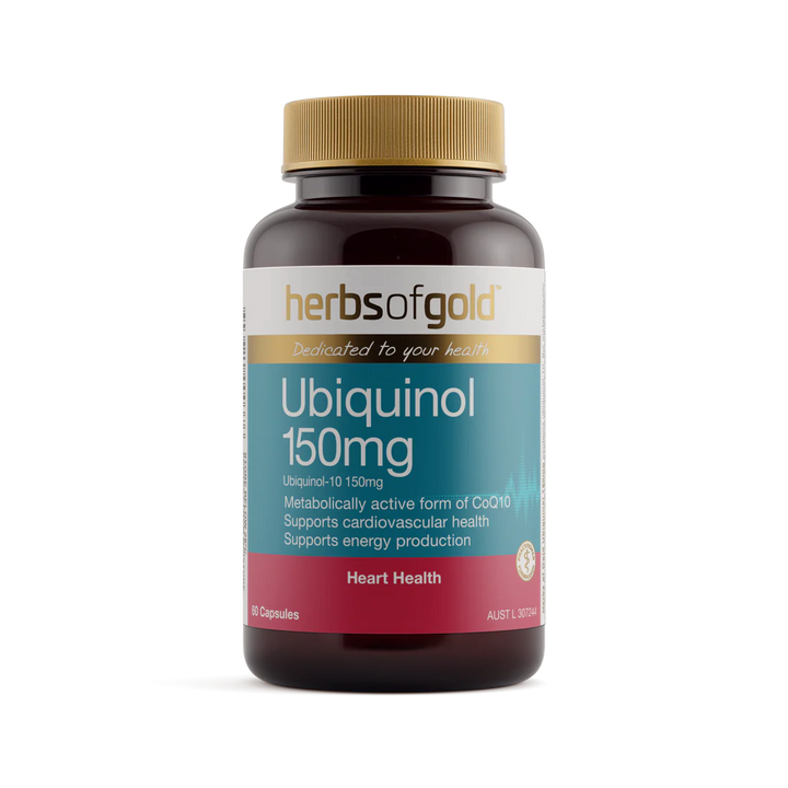 Herbs of Gold Ubiquinol 150mg 60 Capsules