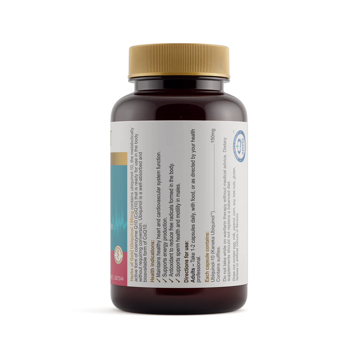 Herbs of Gold Ubiquinol 150mg 60 Capsules