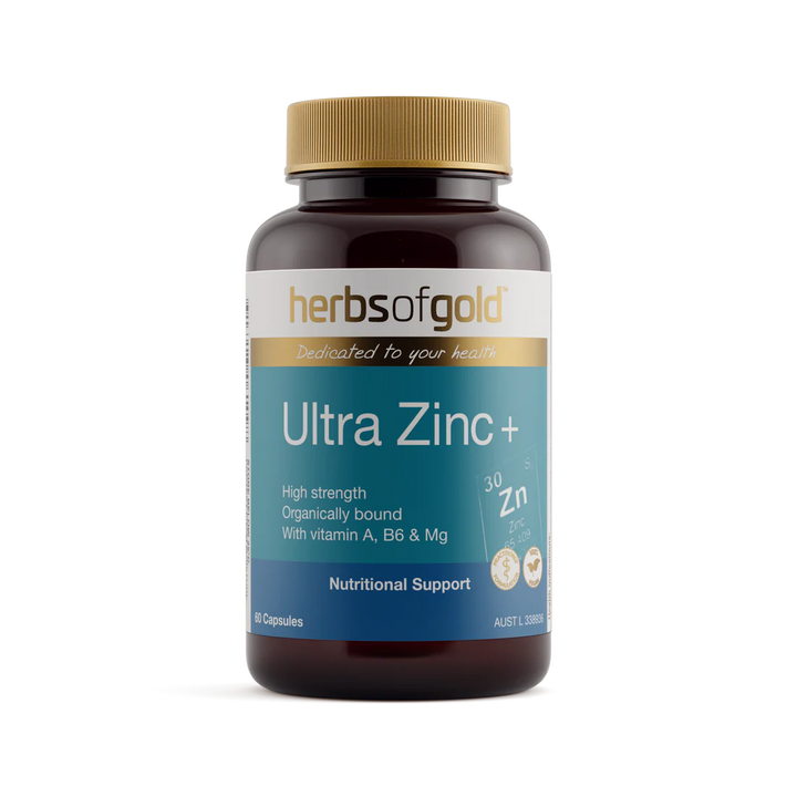 Herbs of Gold Ultra Zinc+ 60 Capsules