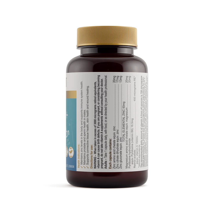 Herbs of Gold Ultra Zinc+ 60 Capsules
