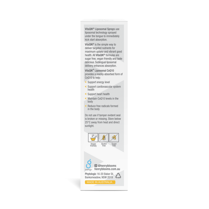 Henry Blooms VitaQIK® Liposomal Spray Energy CoQ10 50 mL