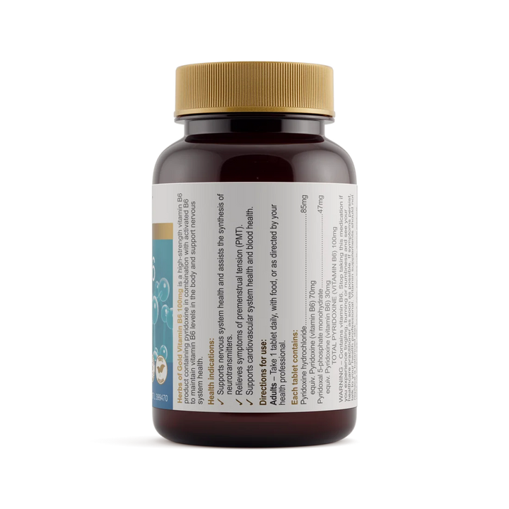 Herbs of Gold Vitamin B6 100mg 60 Tablets