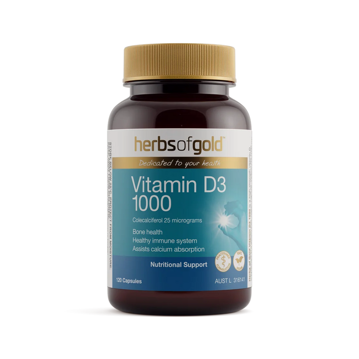 Herbs of Gold Vitamin D3 1000 120 Capsules
