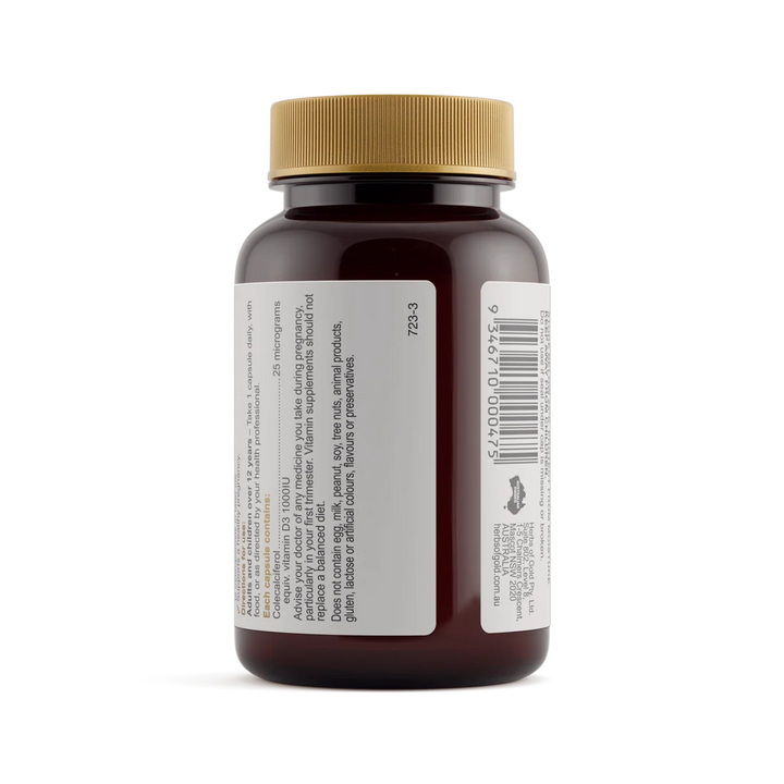 Herbs of Gold Vitamin D3 1000 120 Capsules